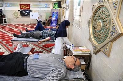 استقرار اكیپ خونگیری سازمان انتقال خون در نفت و گاز مارون