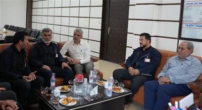 دیدار مدیرعامل شركت بهره برداری نفت و گاز آغاجاری با فرماندار شهرستان امیدیه