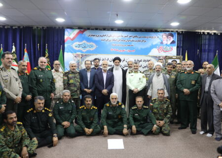 مراسم تجدید پیمان فرماندهان ارشد نظامی خوزستان با مقام معظم رهبری و دیدار با نماینده ولی فقیه در استان