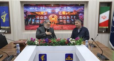 دیدار مدیر عامل نفت و گاز مارون با فرمانده مركز بسیج شهید تندگویان