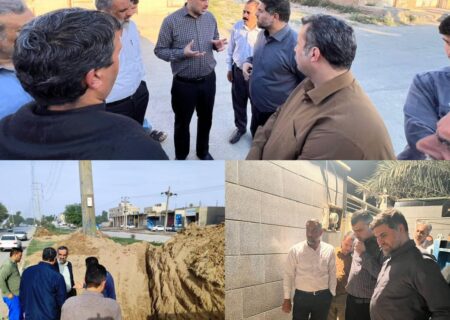 اقدام عملی شرکت آبفای اهواز در جهت تقویت فشار آب مناطق شرقی کوت عبدالله