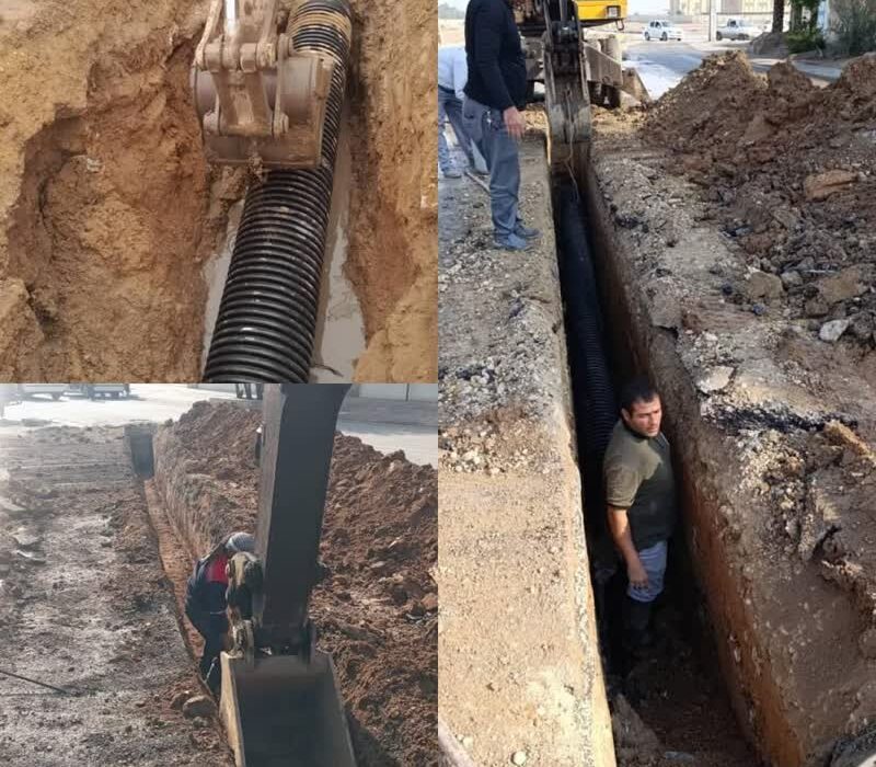اصلاح خطوط فاضلاب در چند منطقه اهواز