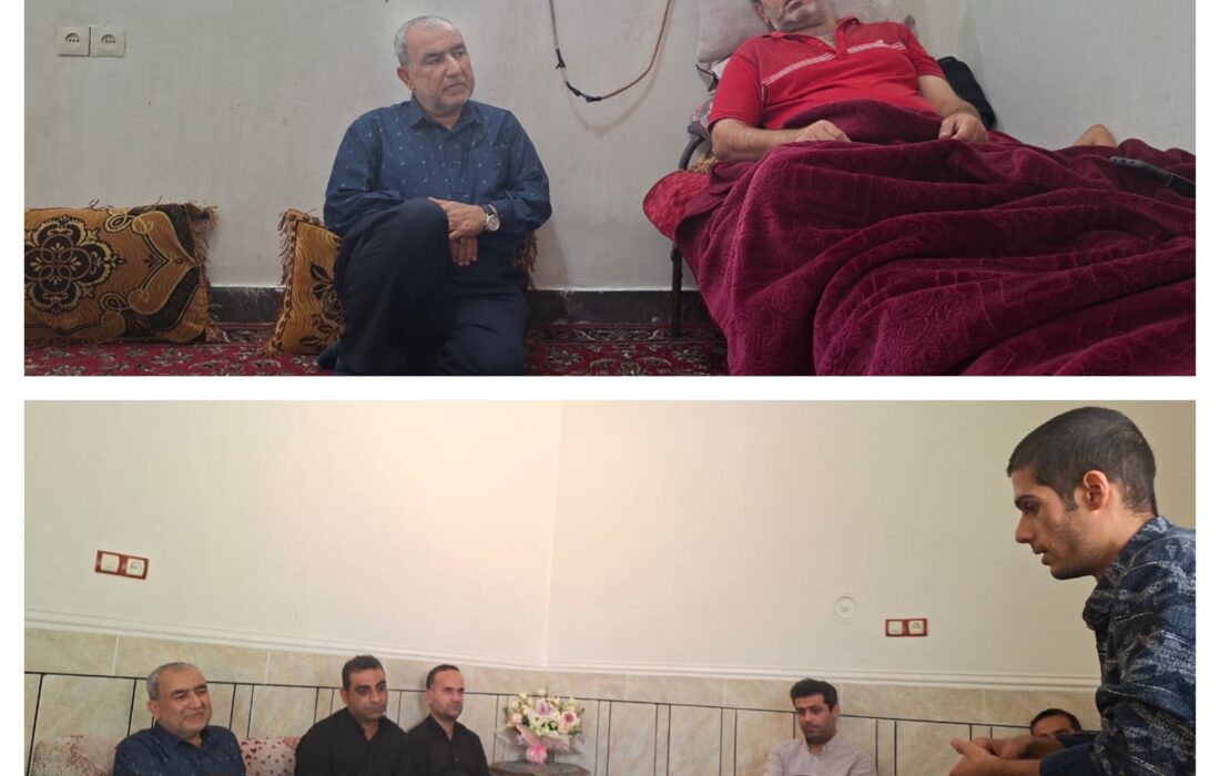 رئیس و پرسنل اداره گاز ناحیه گتوند با حضور در منزل جانبازان گرانقدر جنگ تحمیلی رمضان، جانبازان سرافراز رضا مردان پور و محمد جزایری و خانواده این جانبازان دیدار و گفتگو کردند.