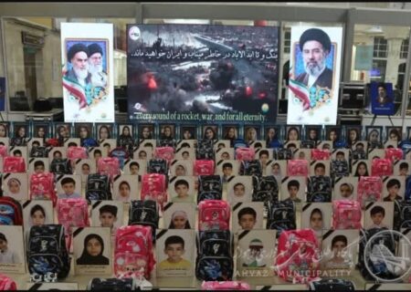 برپایی یادمان شهدای دانش‌آموز مدرسه شجره طیبه میناب در فرودگاه بین‌المللی اهواز