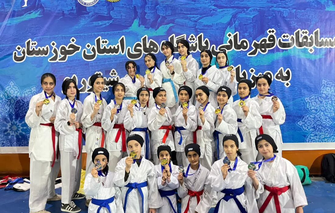 درخشش دختران کاراتهکای ایذهای در مسابقات کاراته سبکی استان خوزستان