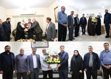 دیدار مدیرعامل نفت و گاز مارون با خانواده شهید و ایثارگران